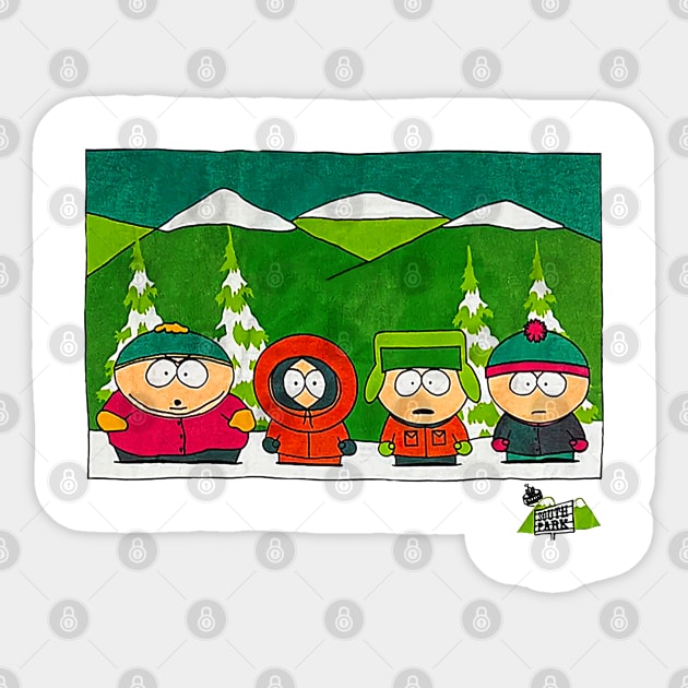 South Park - Cartman Stan Kyle Kenny Sticker by nicklower